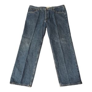 Vintage Lee Relaxed Fit Straight Leg Blue Jeans Pants #2055544 Men's 42W…